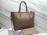 Givenchy Medium Smooth Leather Shopper Tote Bag In Heather Grey - 35X27X15CM - 4