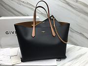 	 Givenchy Medium Smooth Leather Shopper Tote Bag In Black - 35X27X15CM - 5