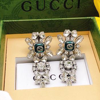 Gucci Green Diamond Earrings
