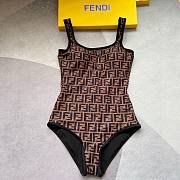 Fendi Brown Lycra Swimsuit  - 1