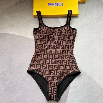 Fendi Brown Lycra Swimsuit 