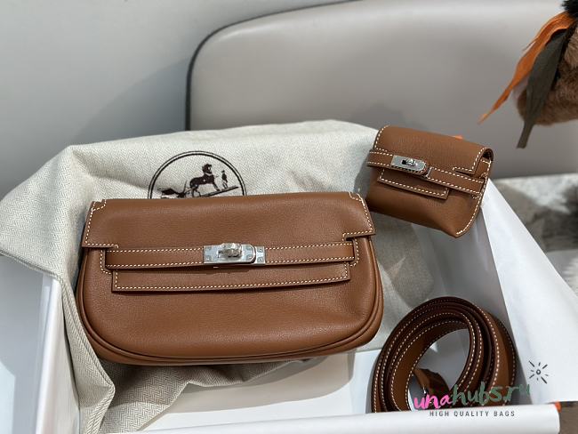 Hermes Kelly Moove Swift Brown Color - 17cm - 1