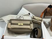 	 Hermes Kelly Moove Swift Grey Color - 17cm - 2