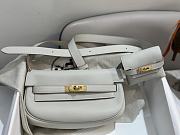 	 Hermes Kelly Moove Swift White Color - 17cm - 2