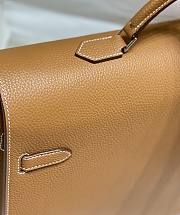 Hermes Kelly Depeche 34 Briefcase In Brown Calfskin - 6