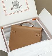 Hermes Kelly Depeche 34 Briefcase In Brown Calfskin - 5