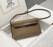 Hermes Kelly Wallet Togo Epsom Etoupe GHW  - 2