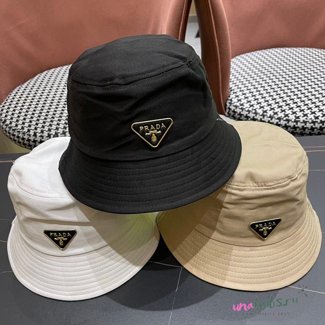 Prada Bucket Hat Black Logo - 1