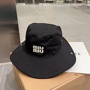 Miumiu Large Black Bucket Hat - 1