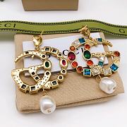 Gucci GG Colorful Studded Earrings - 4