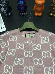 Gucci GG Knit Wool Top In Pink - 4