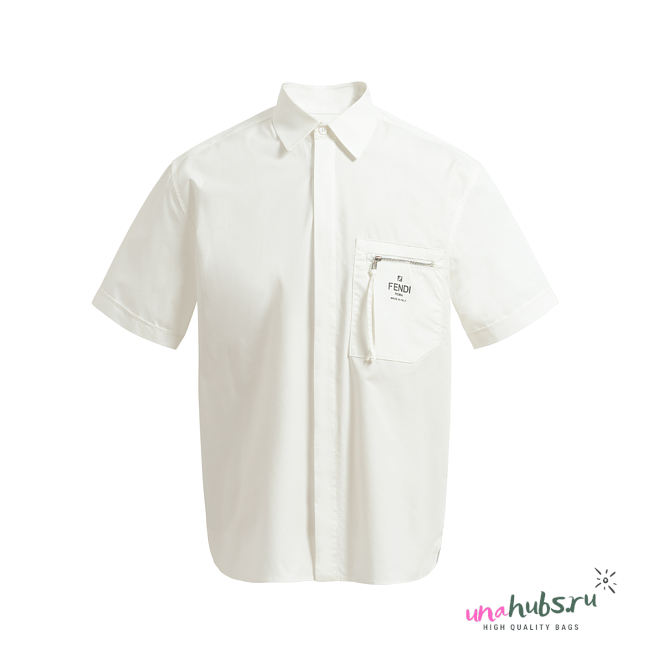 Fendi Short Sleeves Shirt In White - 1