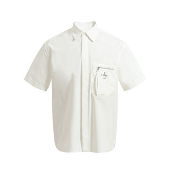 Fendi Short Sleeves Shirt In White