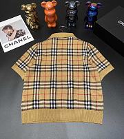 Burberry Wool knit Checked Brown T-Shirt - 4