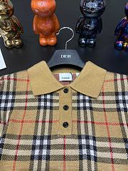 Burberry Wool knit Checked Brown T-Shirt - 5