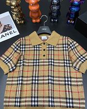 Burberry Wool knit Checked Brown T-Shirt - 2