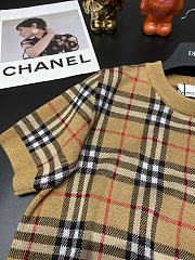 	 Burberry Wool knit Checked Brown T-Shirt 02 - 6