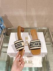 Dior Dway Natural Raffia and Black Embroidered Cotton - 4