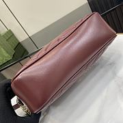 	 Gucci Marmont Burgundy Shoulder Bag - 13x24x7cm - 5