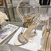 Dior Dway Embroidery Heeled White Color - 2