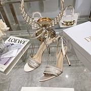 Dior Dway Embroidery Heeled White Color - 3