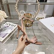 	 Dior Dway Embroidery Heeled Pink Color - 4