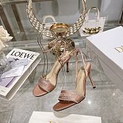 	 Dior Dway Embroidery Heeled Pink Color - 2