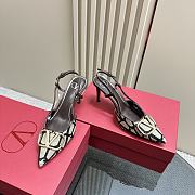 Valentino Garavani Vlogo Signature Toile Icongraphe Slingback Pumps - 2