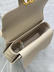 Dior Jolie Top Handle Bag In Beige - 22x8x14cm - 6