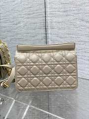 Dior Jolie Top Handle Bag In Beige - 22x8x14cm - 4