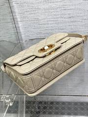 Dior Jolie Top Handle Bag In Beige - 22x8x14cm - 3