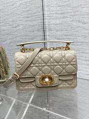 Dior Jolie Top Handle Bag In Beige - 22x8x14cm - 2