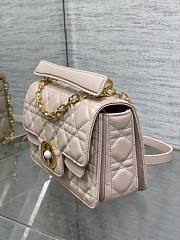 	 Dior Jolie Top Handle Bag In Pink - 22x8x14cm - 5