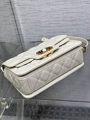 	 Dior Jolie Top Handle Bag In White - 22x8x14cm - 4