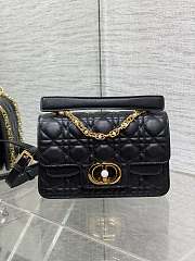 	 Dior Jolie Top Handle Bag In Black- 22x8x14cm - 1