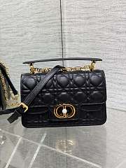 	 Dior Jolie Top Handle Bag In Black- 22x8x14cm - 6