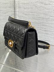 	 Dior Jolie Top Handle Bag In Black- 22x8x14cm - 5