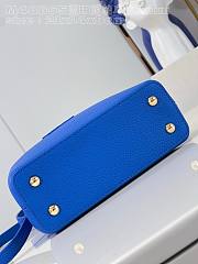 Louis Vuitton Capucines Mini Saphir Blue Taurillon-leather and ostrich-leather trim  - 21 x 14 x 8 cm - 4