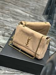 YSL Medium Reversible Kate Shoulder Bag In Suede Leather - 28.5x20x6cm - 2