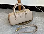 Miu Miu Arcadie Beige Leather Bag - 27x12x9cm - 1