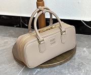 Miu Miu Arcadie Beige Leather Bag - 27x12x9cm - 2