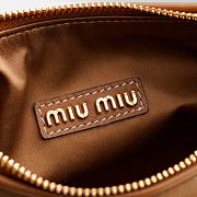 Miumiu Leather hobo bag caramel color - 27x12x9cm - 4