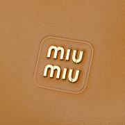 Miumiu Leather hobo bag caramel color - 27x12x9cm - 2