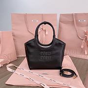 Miumiu Ivy Black Tote - 22x14x11cm - 1