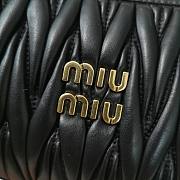 Miu Miu Wander Matelasse Nappa Leather Black Hobo Bag - 20x17x6cm - 6