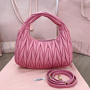 	 Miu Miu Wander Matelasse Nappa Leather pink Hobo Bag - 20x17x6cm - 6