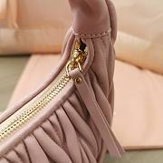 	 Miu Miu Wander Matelasse Nappa Leather light Pink Hobo Bag - 20x17x6cm - 2