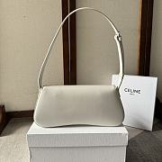 CELINE MEDIUM LOLA BAG IN SHINY CALFSKIN BLANC DE BLANC - 28x12×5cm - 5