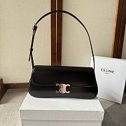 CELINE MEDIUM LOLA BAG IN SHINY CALFSKIN BLACK - 28x12×5cm - 1