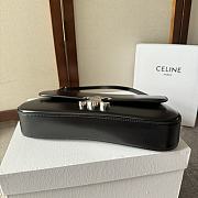 CELINE MEDIUM LOLA BAG IN SHINY CALFSKIN BLACK - 28x12×5cm - 4